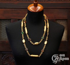 Цепь CHANEL с цветными вставками Gripoix